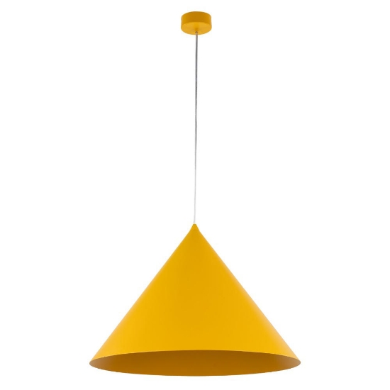 Lampadario per cucina cono giallo 50cm